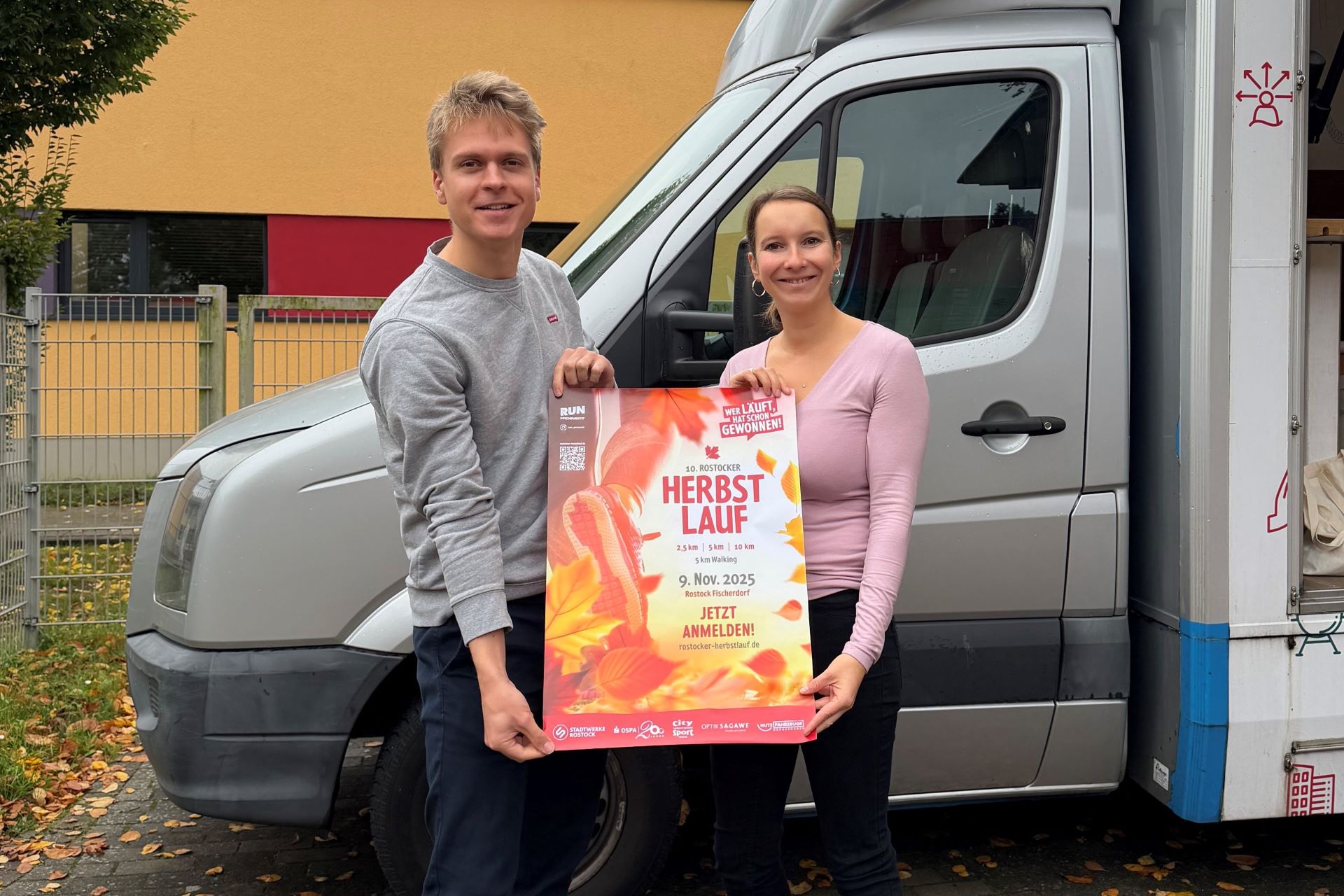 Für Hausaufgaben-Truck beim Herbstlauf am Start
